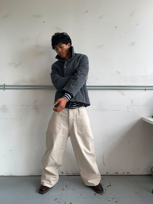 "Ivory" canvas pant