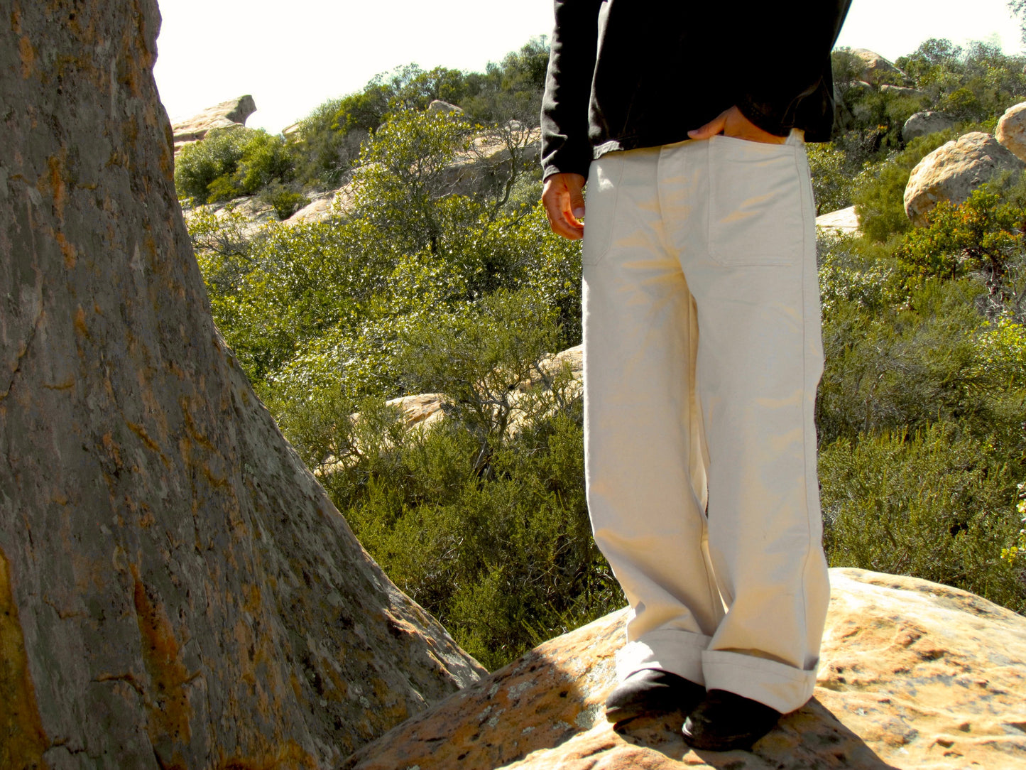 "Ivory" canvas pant