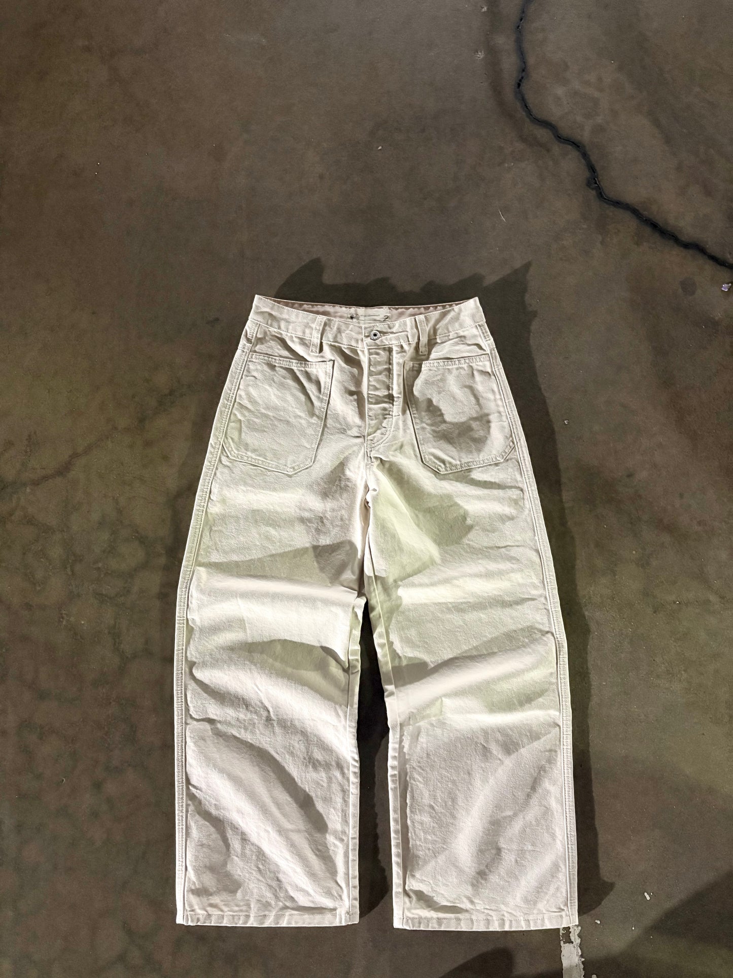 "Ivory" canvas pant